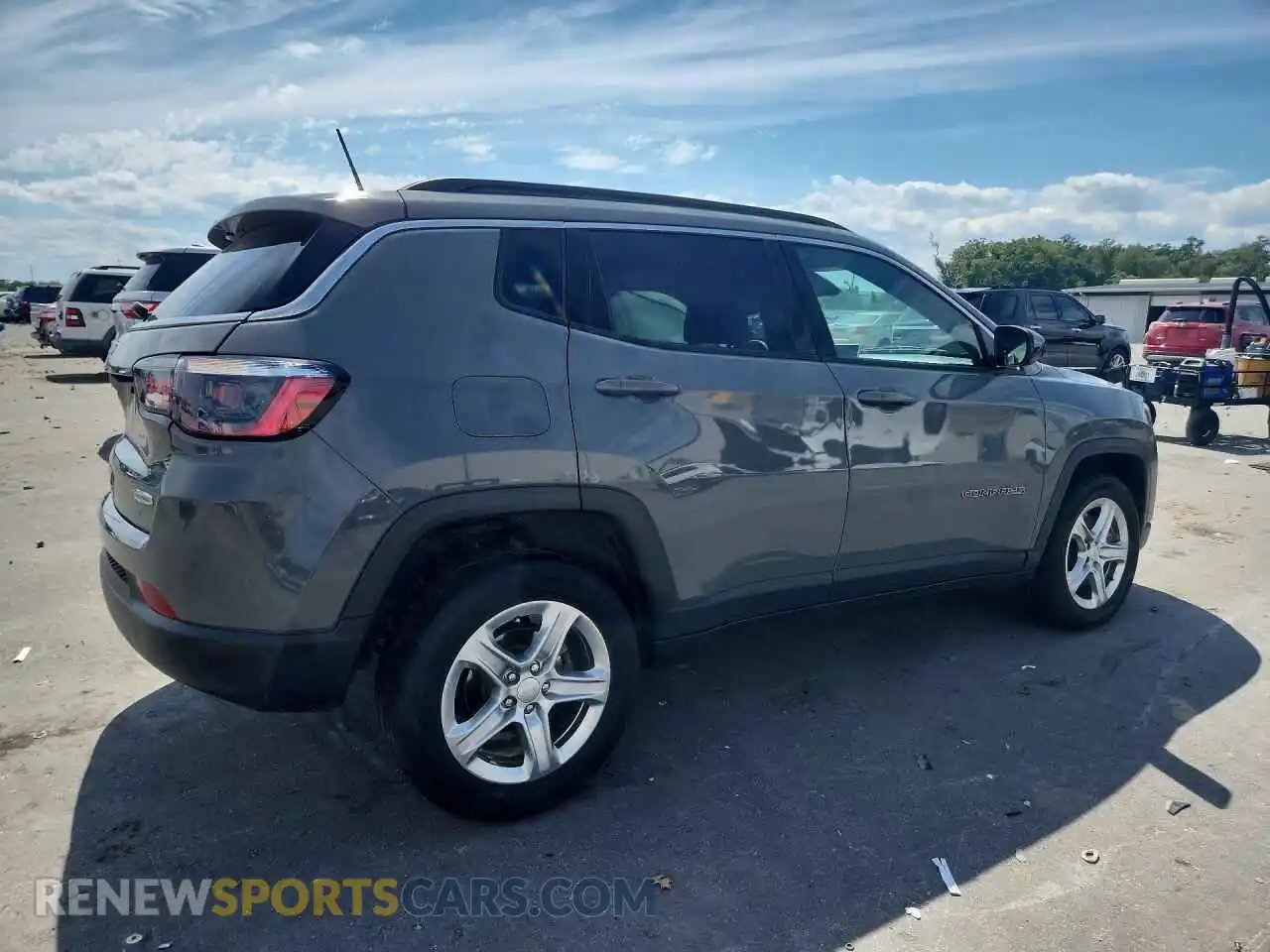3 Photograph of a damaged car 3C4NJDBN7PT553907 JEEP COMPASS 2023