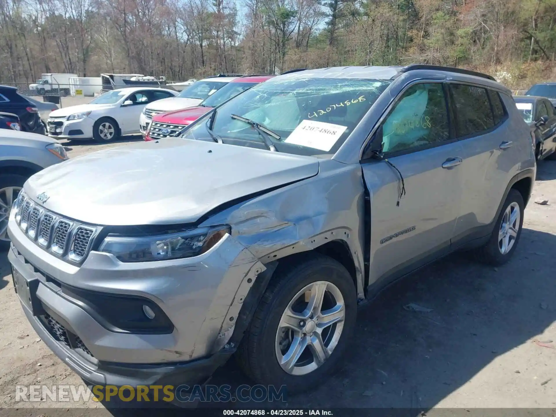 2 Photograph of a damaged car 3C4NJDBN8PT554340 JEEP COMPASS 2023