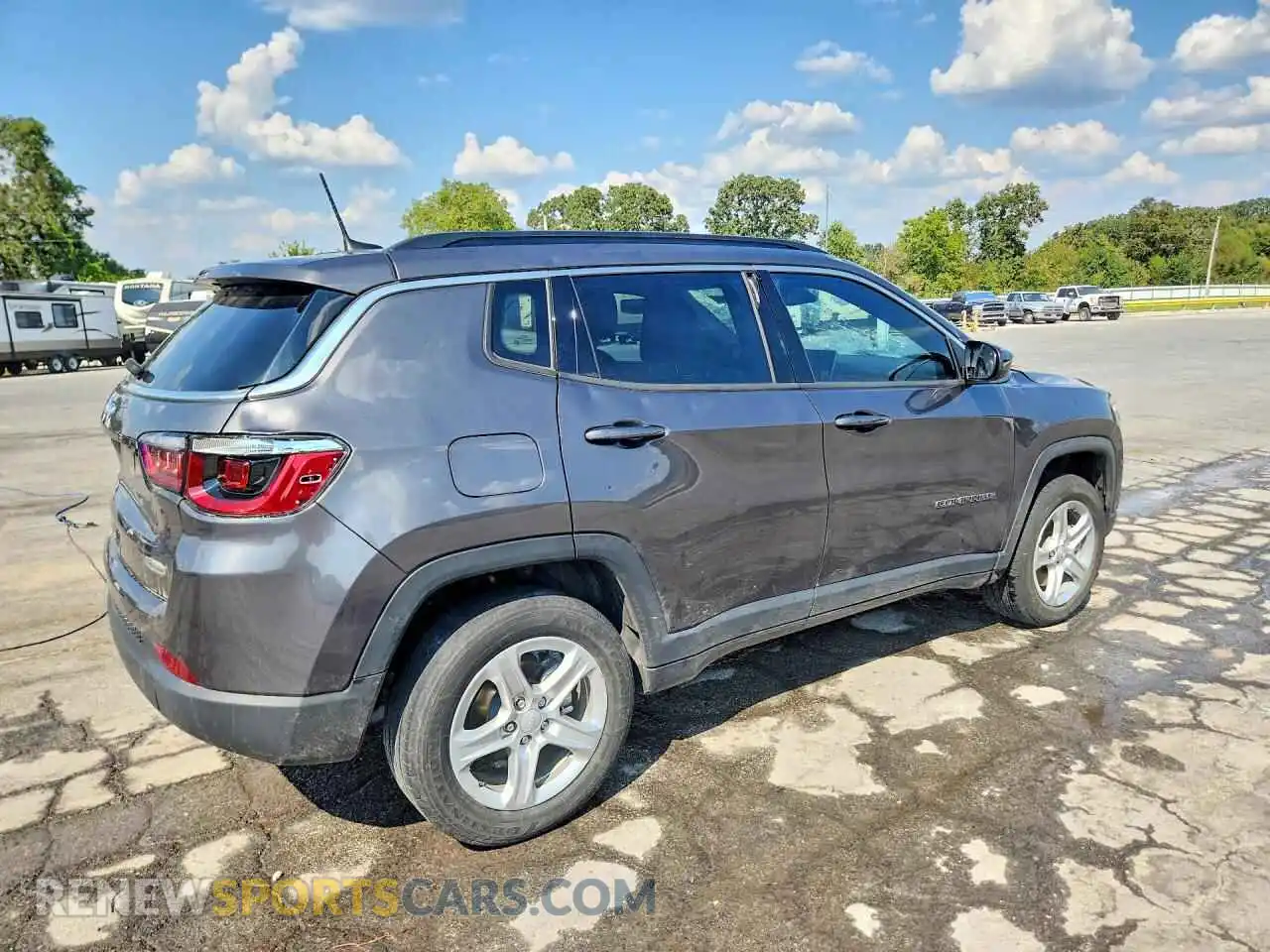 3 Photograph of a damaged car 3C4NJDBN9PT533478 JEEP COMPASS 2023