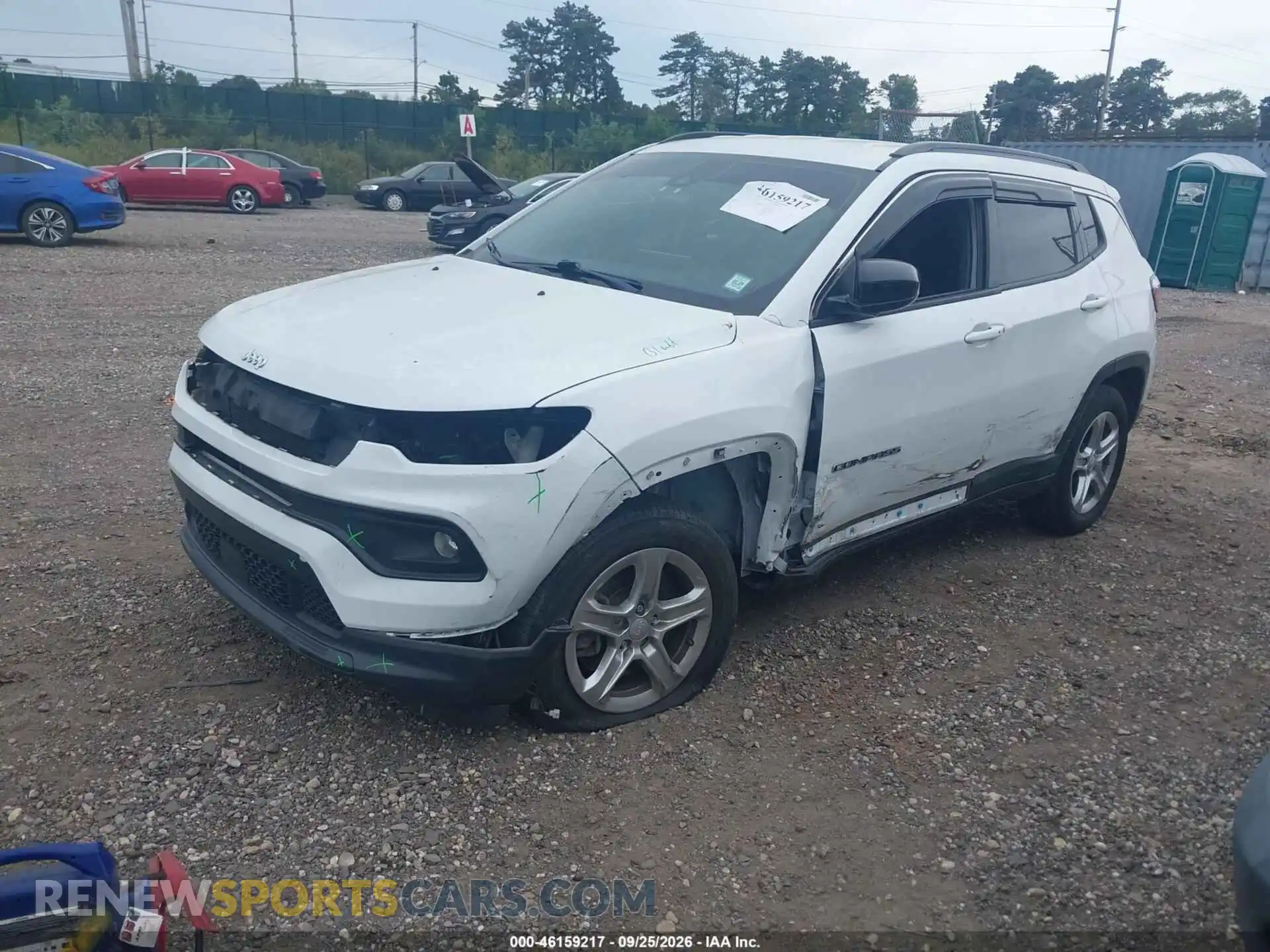 2 fotografías del automóvil dañado 3C4NJDBNXPT559183 JEEP COMPASS 2023