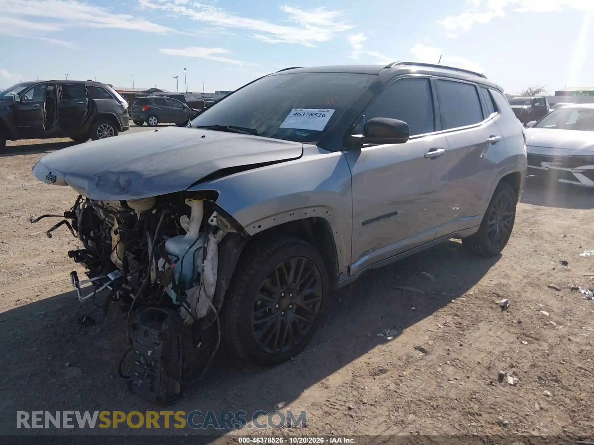 2 fotografías del automóvil dañado 3C4NJDCN3PT531093 JEEP COMPASS 2023