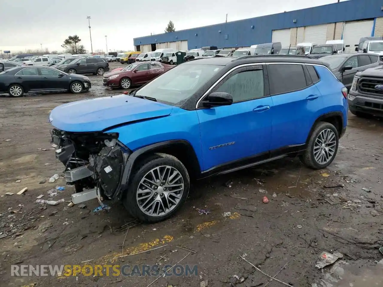 1 Photograph of a damaged car 3C4NJDCN6PT500694 JEEP COMPASS 2023