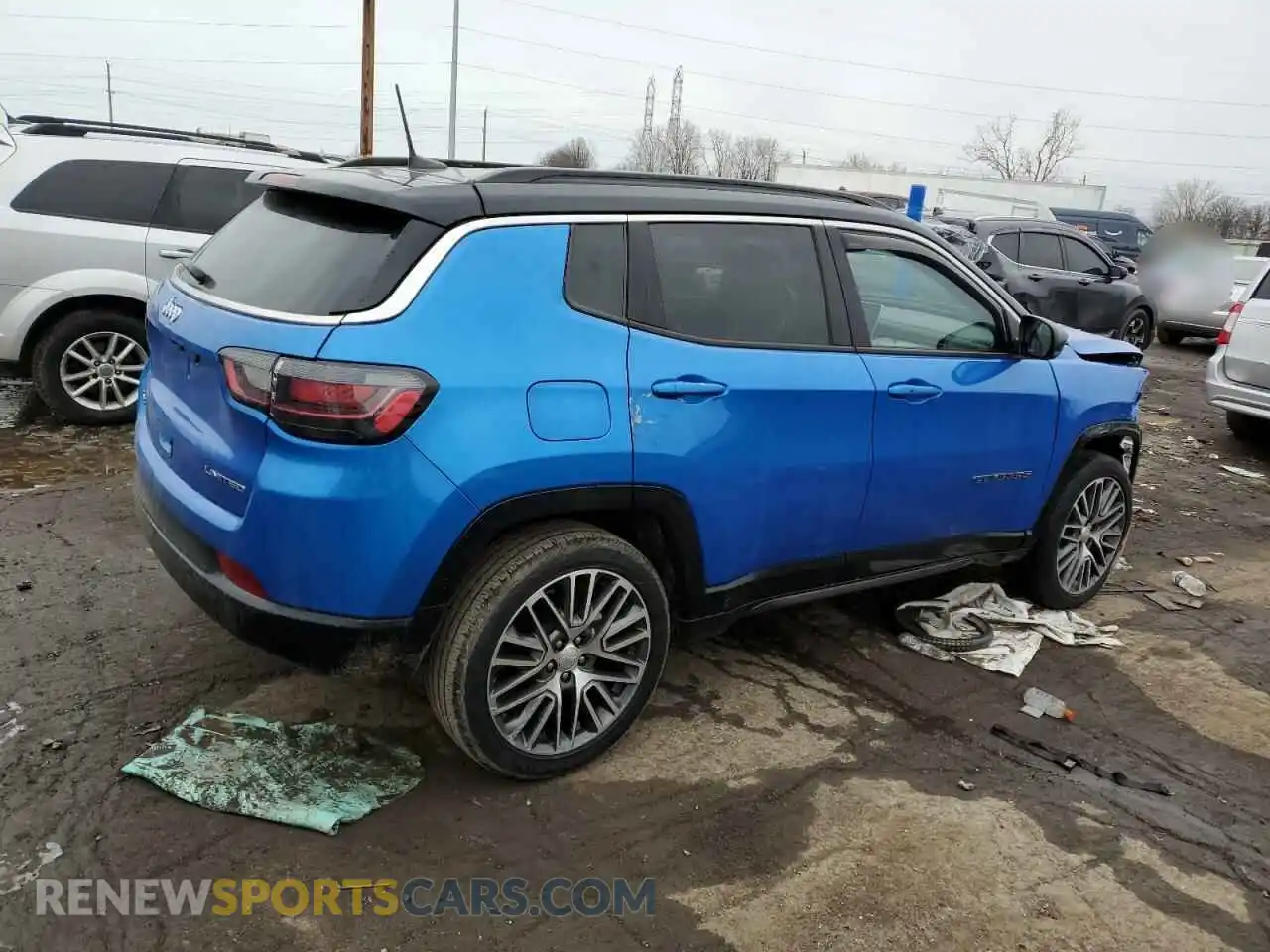 3 Photograph of a damaged car 3C4NJDCN6PT500694 JEEP COMPASS 2023