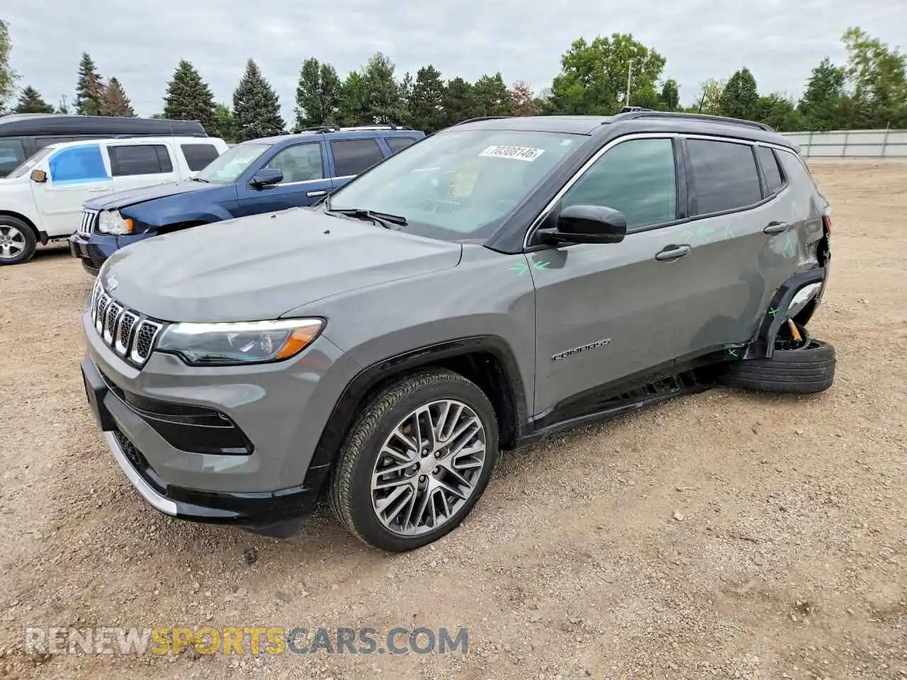 1 Photograph of a damaged car 3C4NJDCN6PT513932 JEEP COMPASS 2023