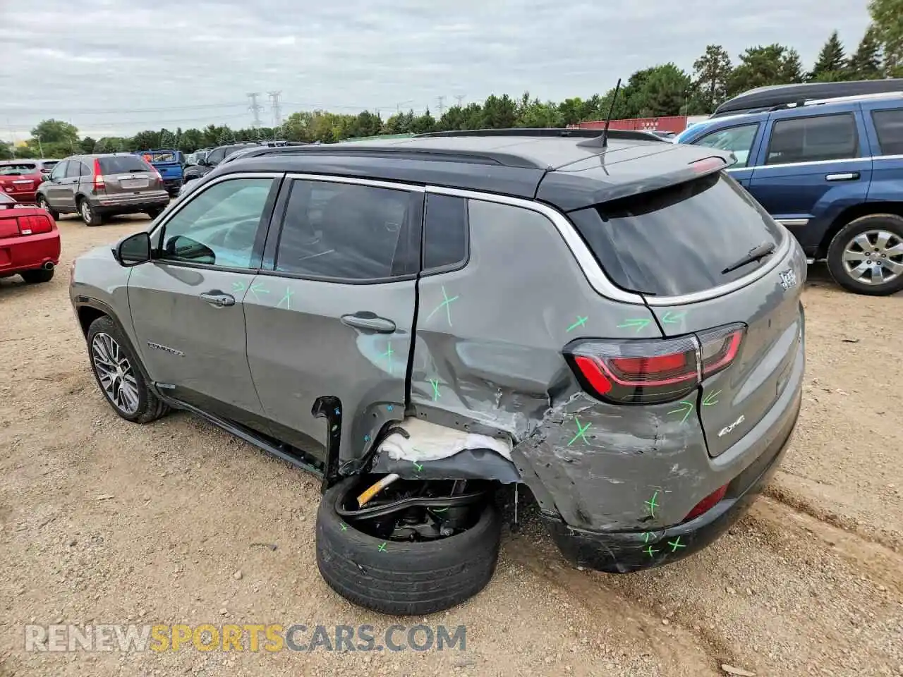 2 Photograph of a damaged car 3C4NJDCN6PT513932 JEEP COMPASS 2023