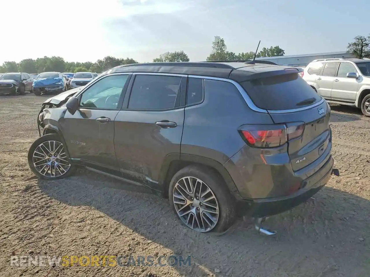 2 fotografías del automóvil dañado 3C4NJDCN6PT568669 JEEP COMPASS 2023