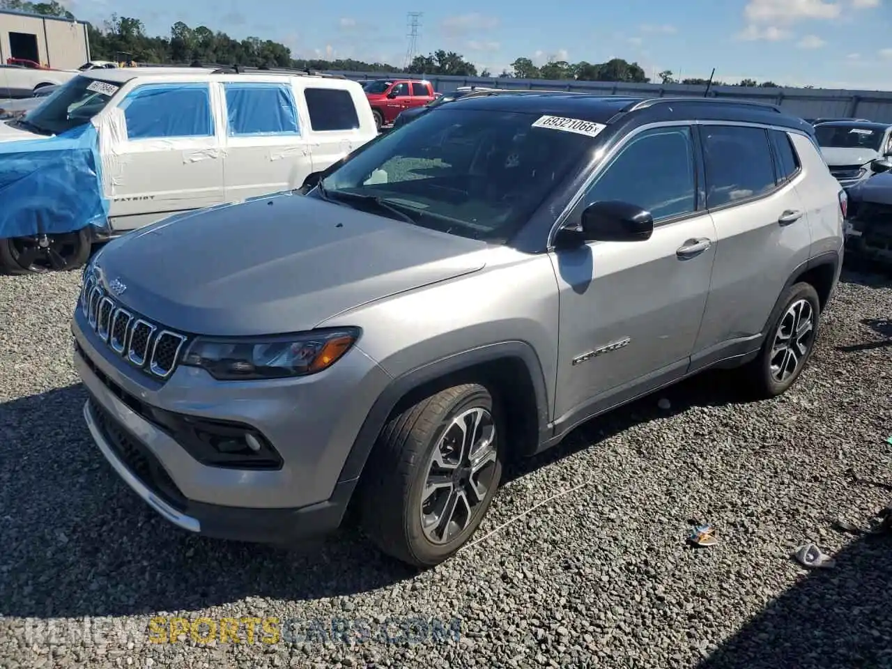 1 Photograph of a damaged car 3C4NJDCN7PT566168 JEEP COMPASS 2023