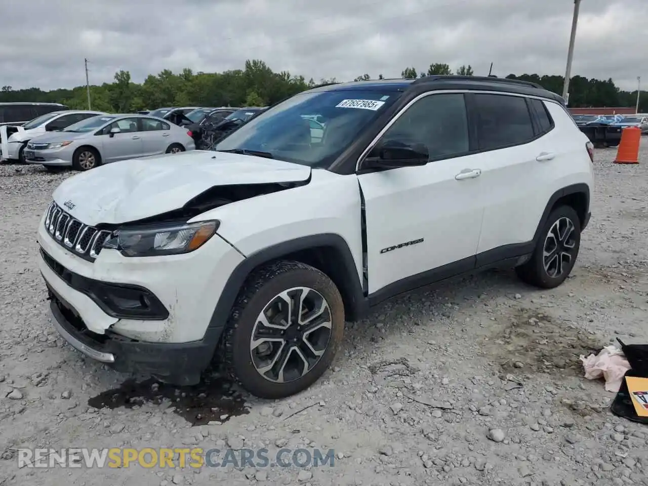 1 Photograph of a damaged car 3C4NJDCN8PT521238 JEEP COMPASS 2023