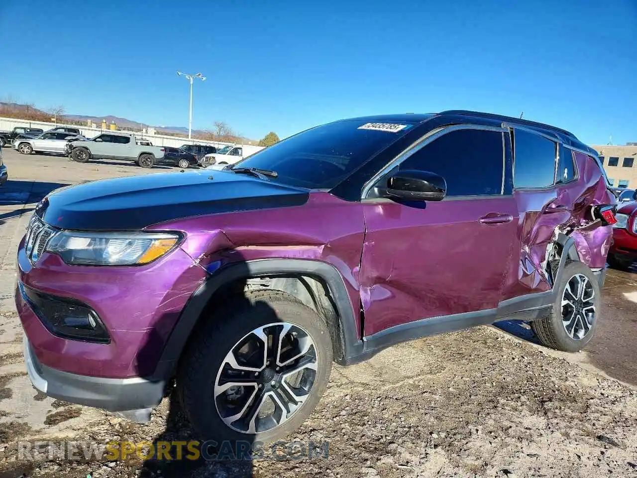 1 Photograph of a damaged car 3C4NJDCN8PT522714 JEEP COMPASS 2023