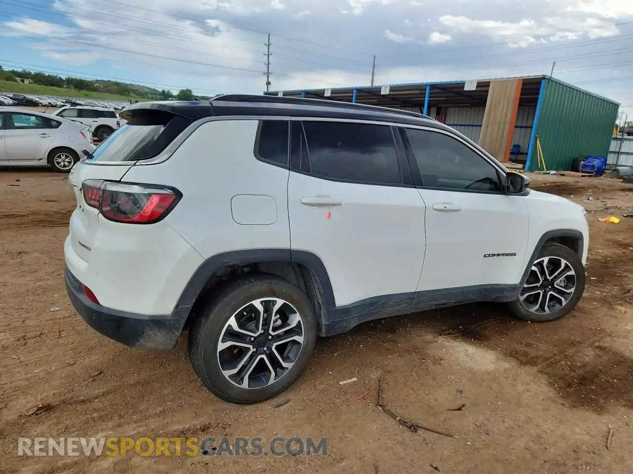 3 fotografías del automóvil dañado 3C4NJDCN8PT523233 JEEP COMPASS 2023