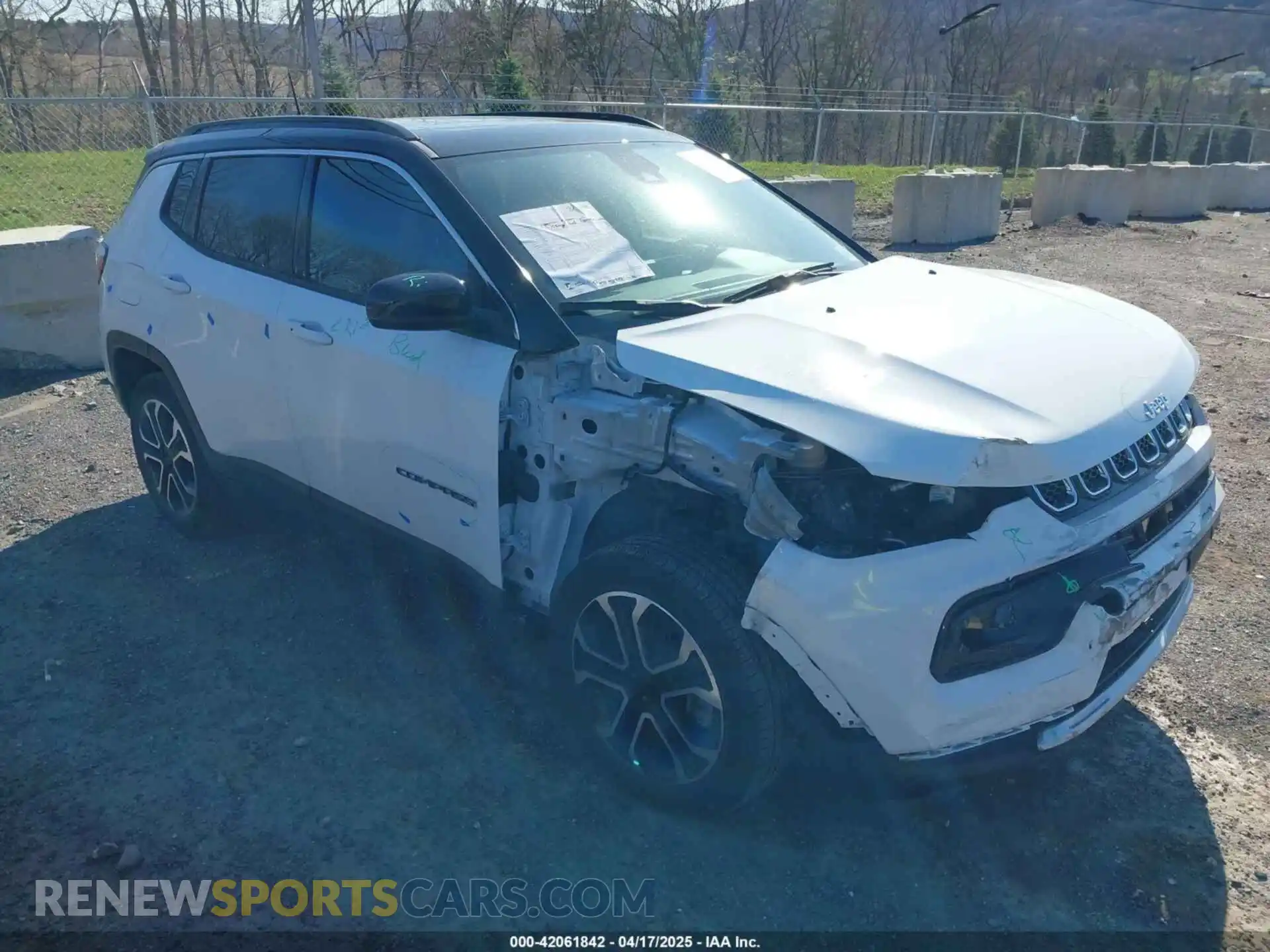 1 Photograph of a damaged car 3C4NJDCN8PT534989 JEEP COMPASS 2023