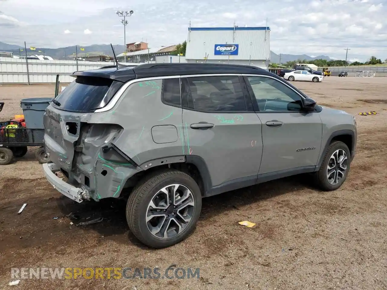 3 Photograph of a damaged car 3C4NJDCN9PT519952 JEEP COMPASS 2023