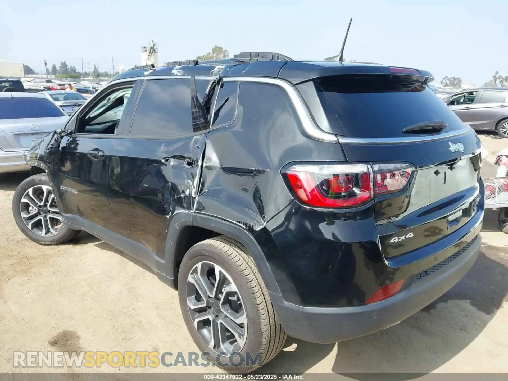 3 Photograph of a damaged car 3C4NJDCN9PT539652 JEEP COMPASS 2023