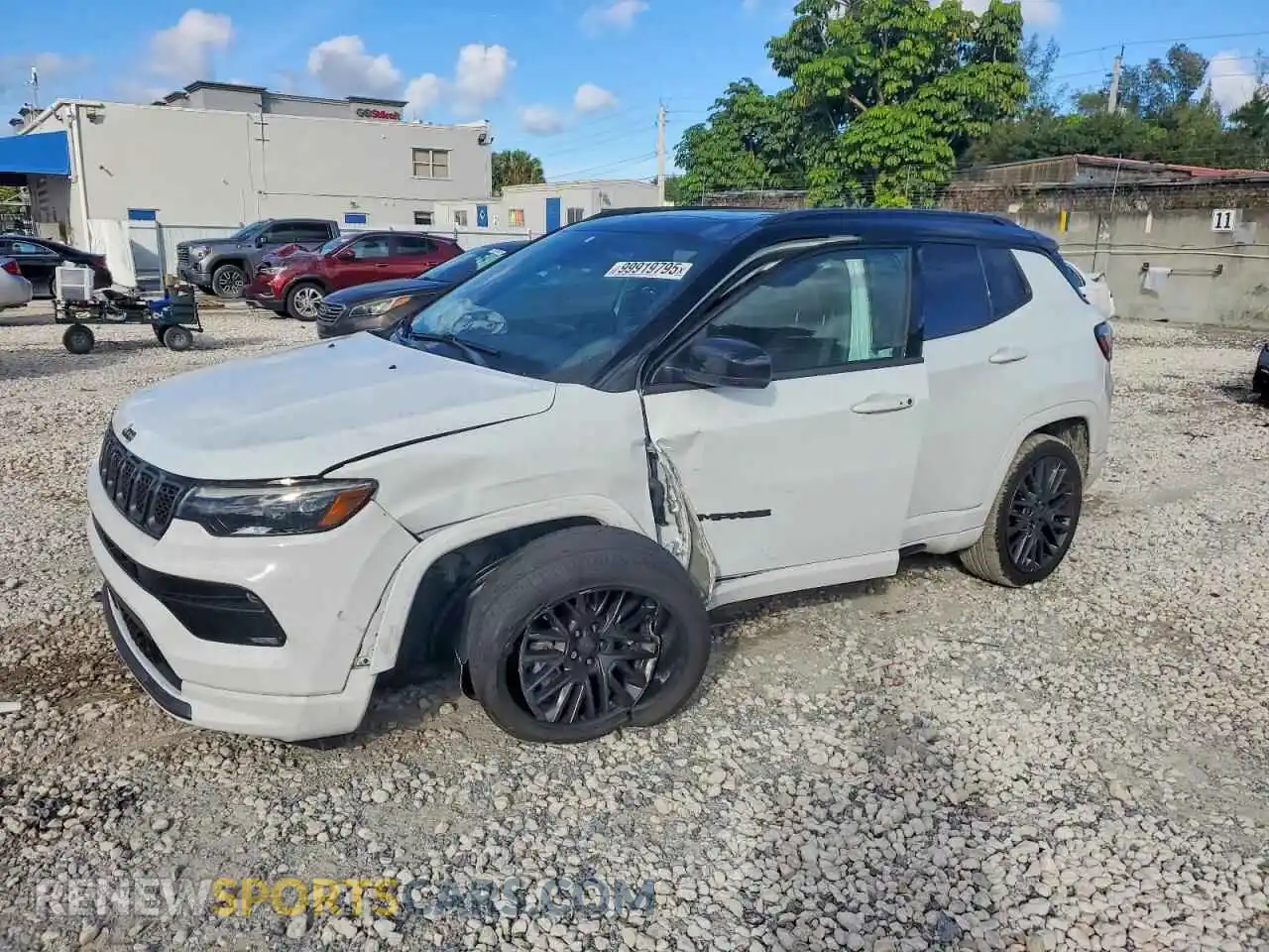 1 Photograph of a damaged car 3C4NJDCN9PT542258 JEEP COMPASS 2023