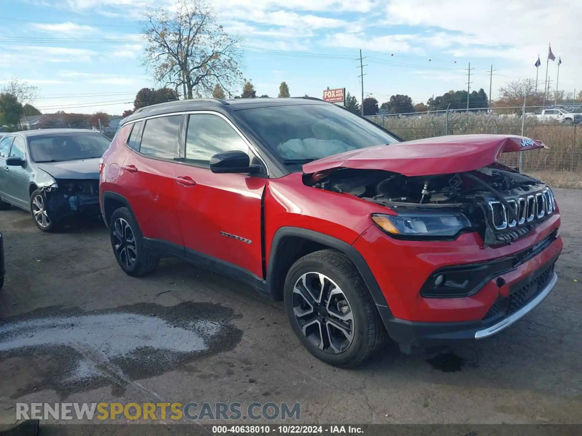 1 Photograph of a damaged car 3C4NJDCN9PT551512 JEEP COMPASS 2023
