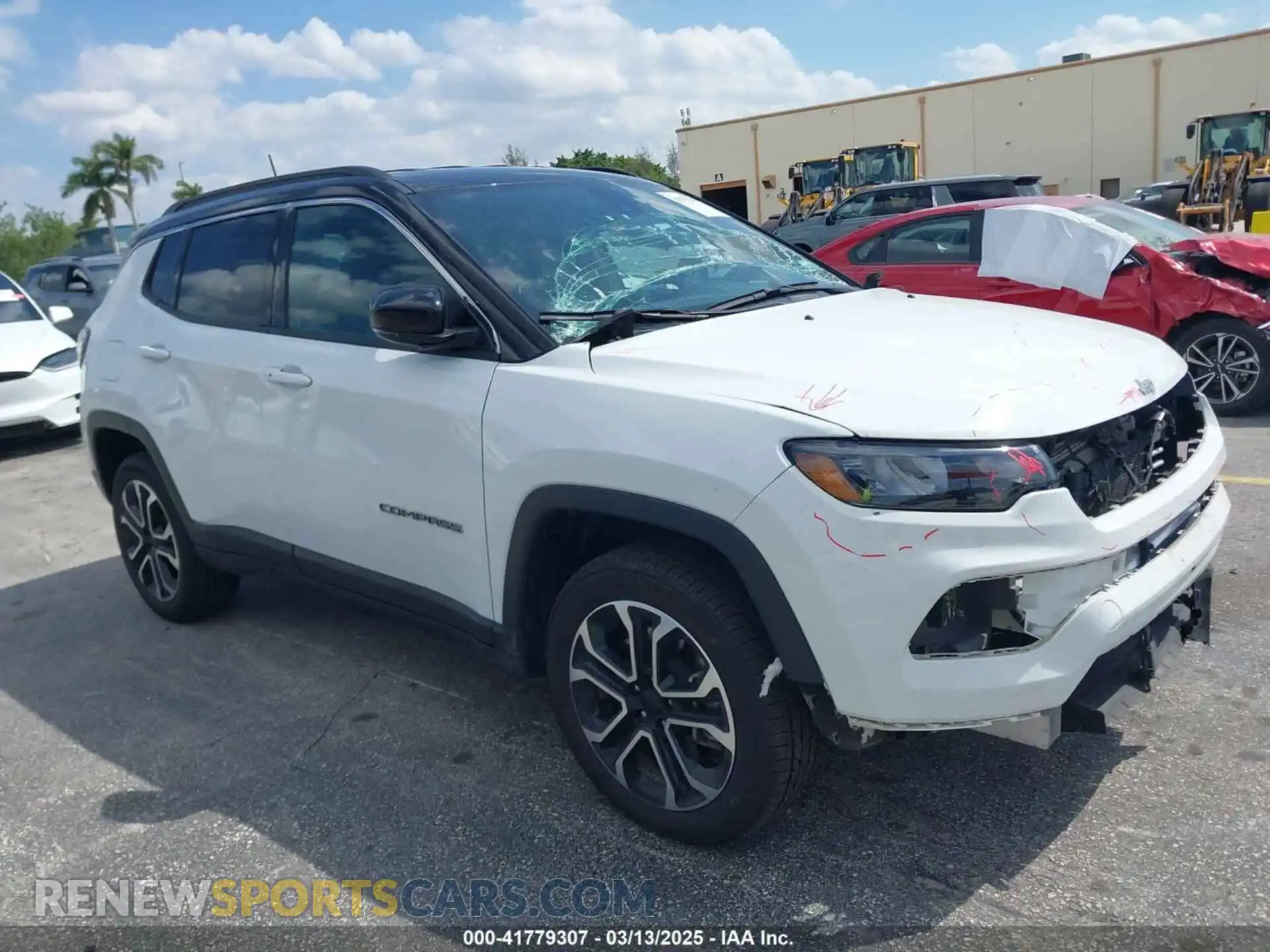1 Photograph of a damaged car 3C4NJDCN9PT564826 JEEP COMPASS 2023