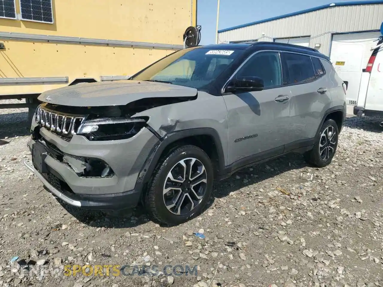 1 Photograph of a damaged car 3C4NJDCN9PT565488 JEEP COMPASS 2023