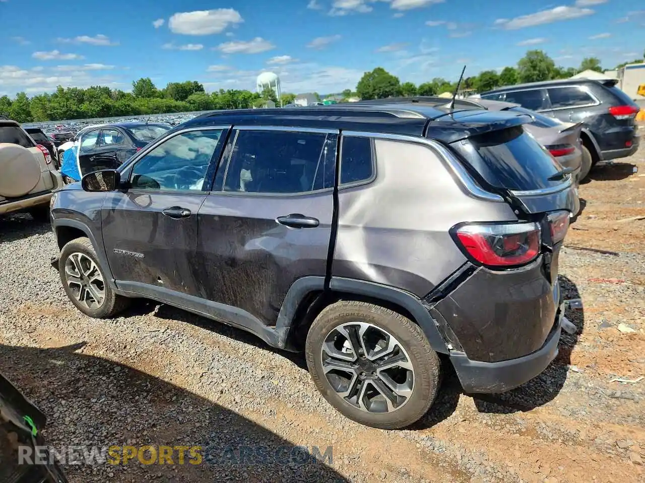 2 fotografías del automóvil dañado 3C4NJDCN9PT565720 JEEP COMPASS 2023