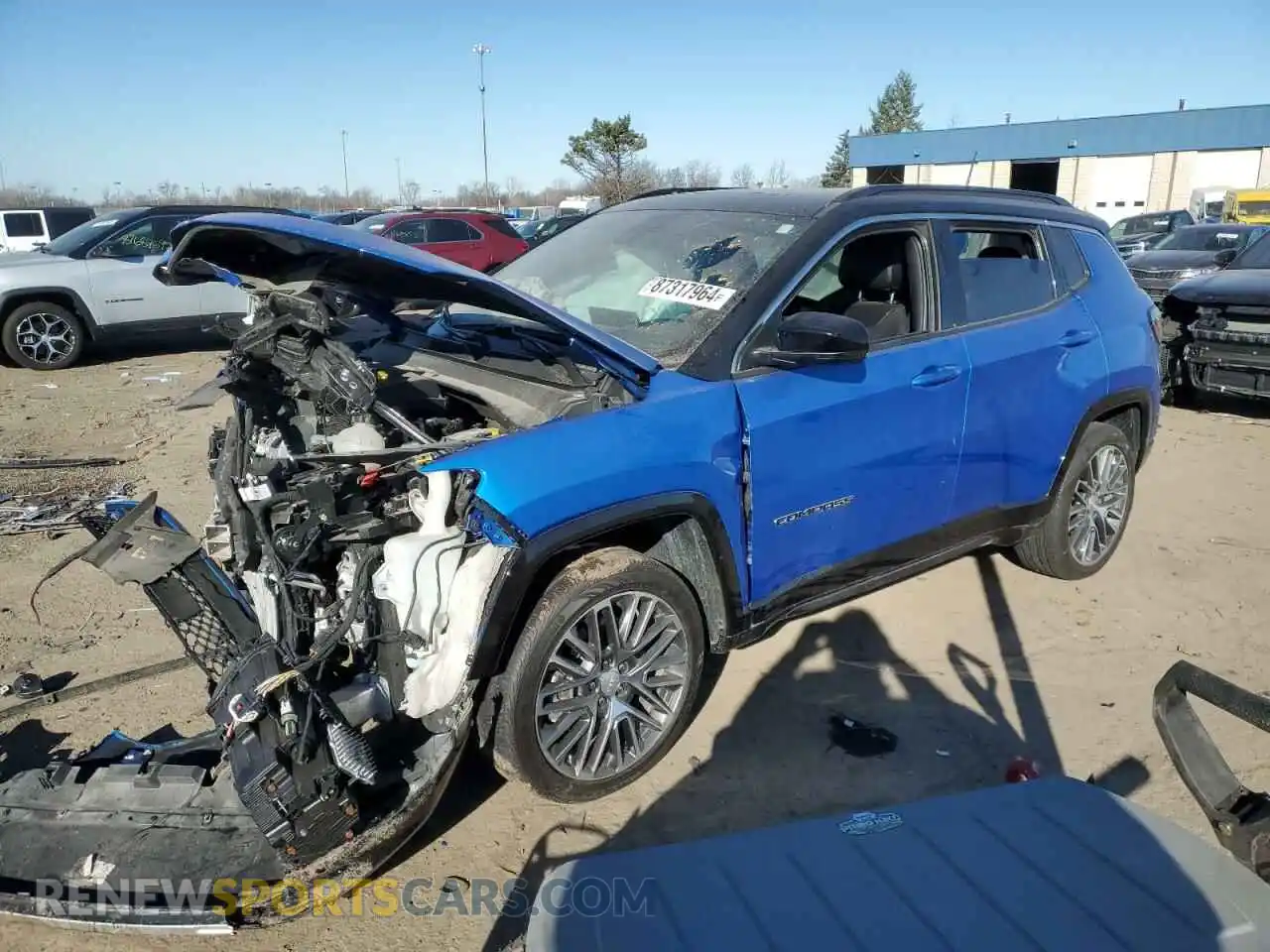 1 Photograph of a damaged car 3C4NJDCN9PT570979 JEEP COMPASS 2023