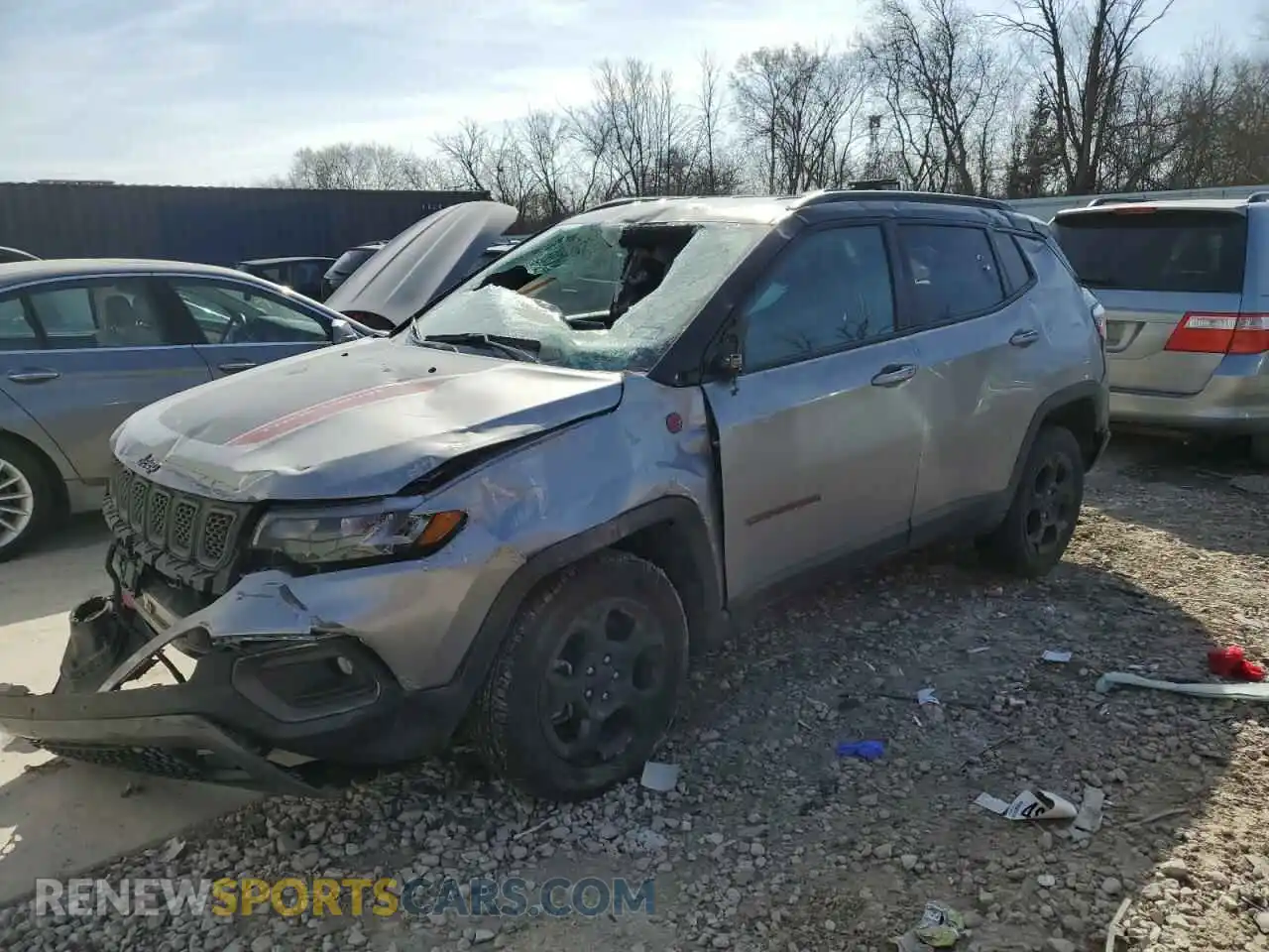 1 Photograph of a damaged car 3C4NJDDN6PT564930 JEEP COMPASS 2023