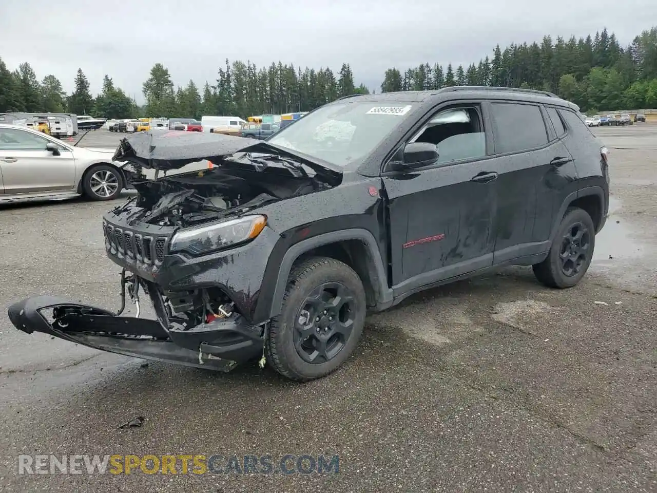 1 Photograph of a damaged car 3C4NJDDN9PT501952 JEEP COMPASS 2023