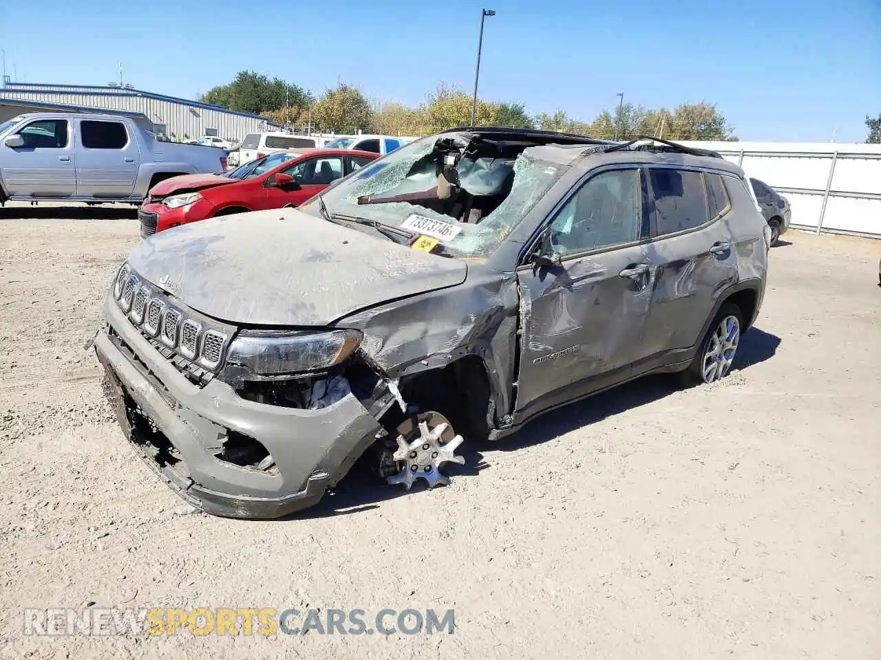 1 Photograph of a damaged car 3C4NJDFN3PT566356 JEEP COMPASS 2023