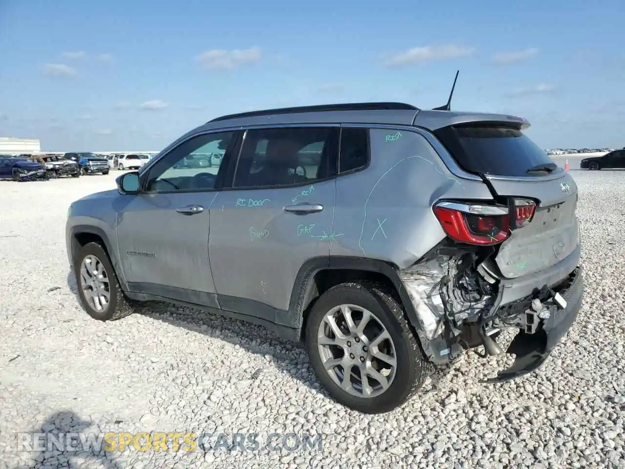 2 Photograph of a damaged car 3C4NJDFN6PT513828 JEEP COMPASS 2023