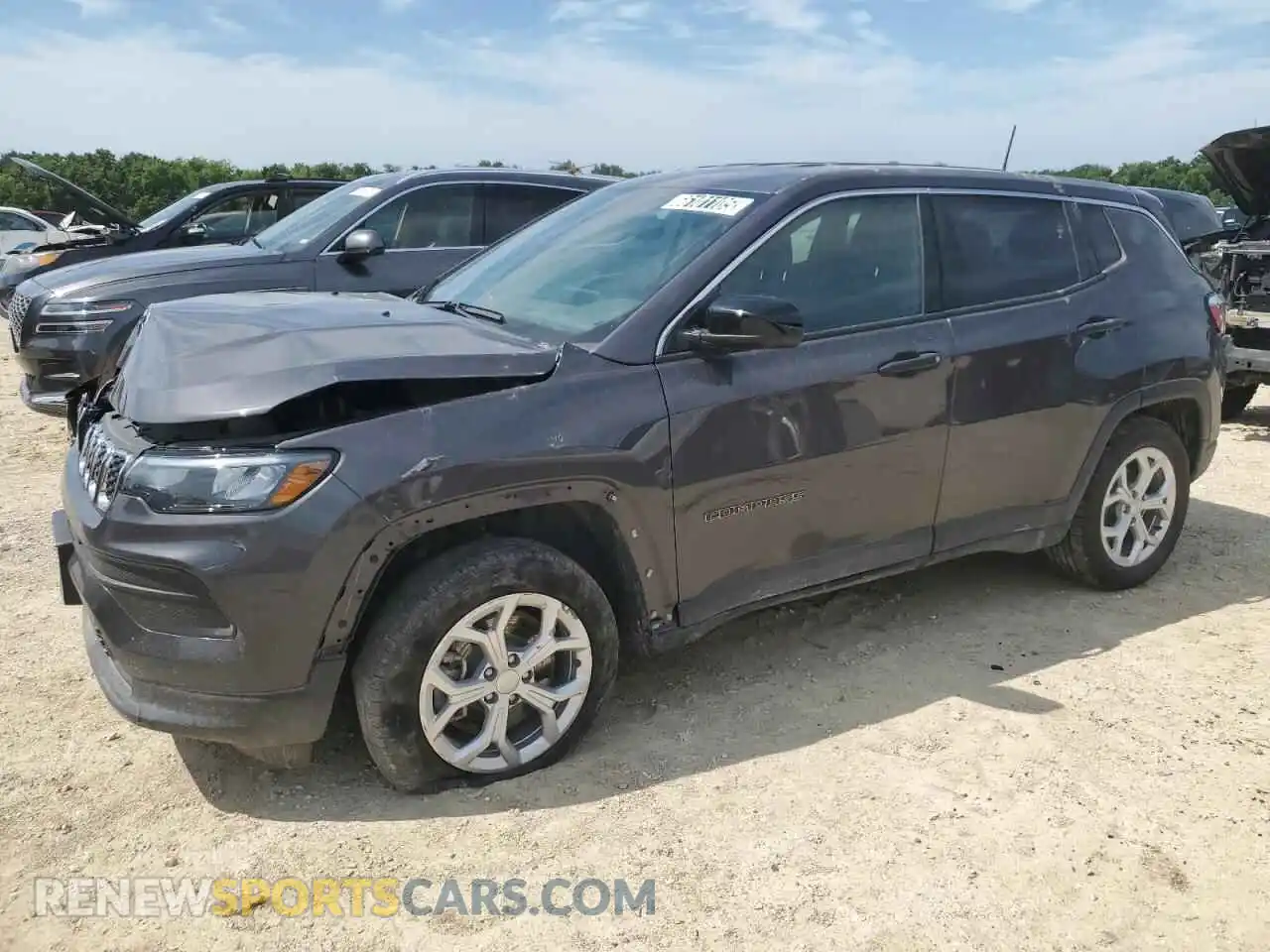 1 Photograph of a damaged car 3C4NJDAN0RT125651 JEEP COMPASS 2024