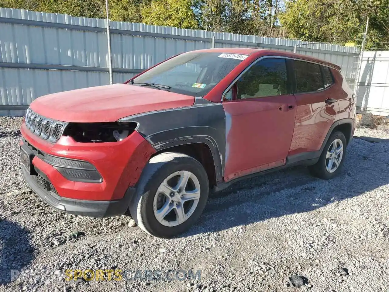 1 Photograph of a damaged car 3C4NJDAN1RT599771 JEEP COMPASS 2024