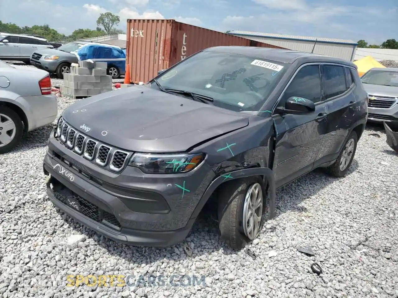 1 Photograph of a damaged car 3C4NJDAN2RT174060 JEEP COMPASS 2024