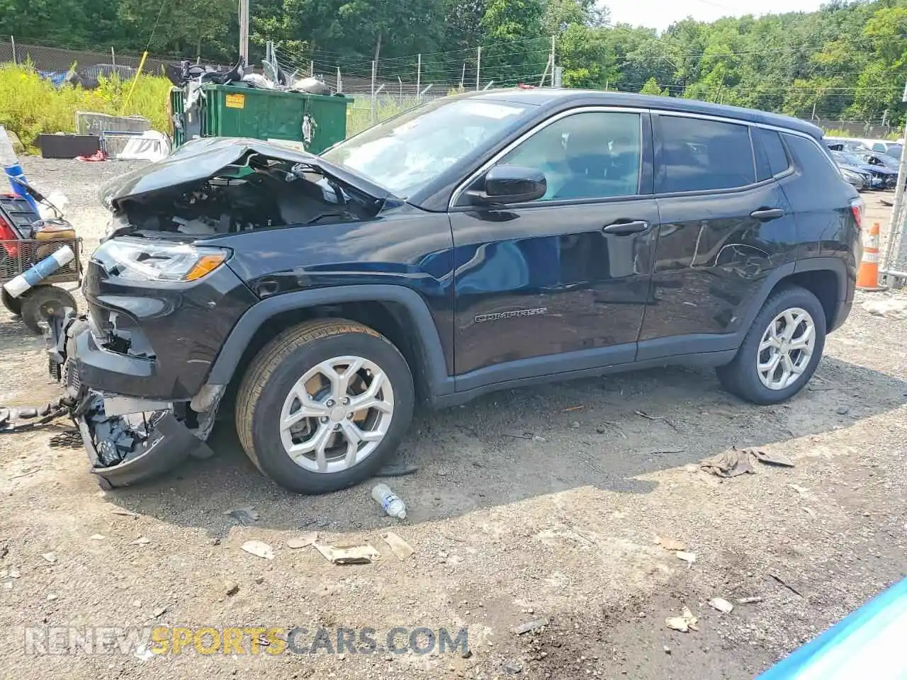 1 Photograph of a damaged car 3C4NJDAN5RT144177 JEEP COMPASS 2024