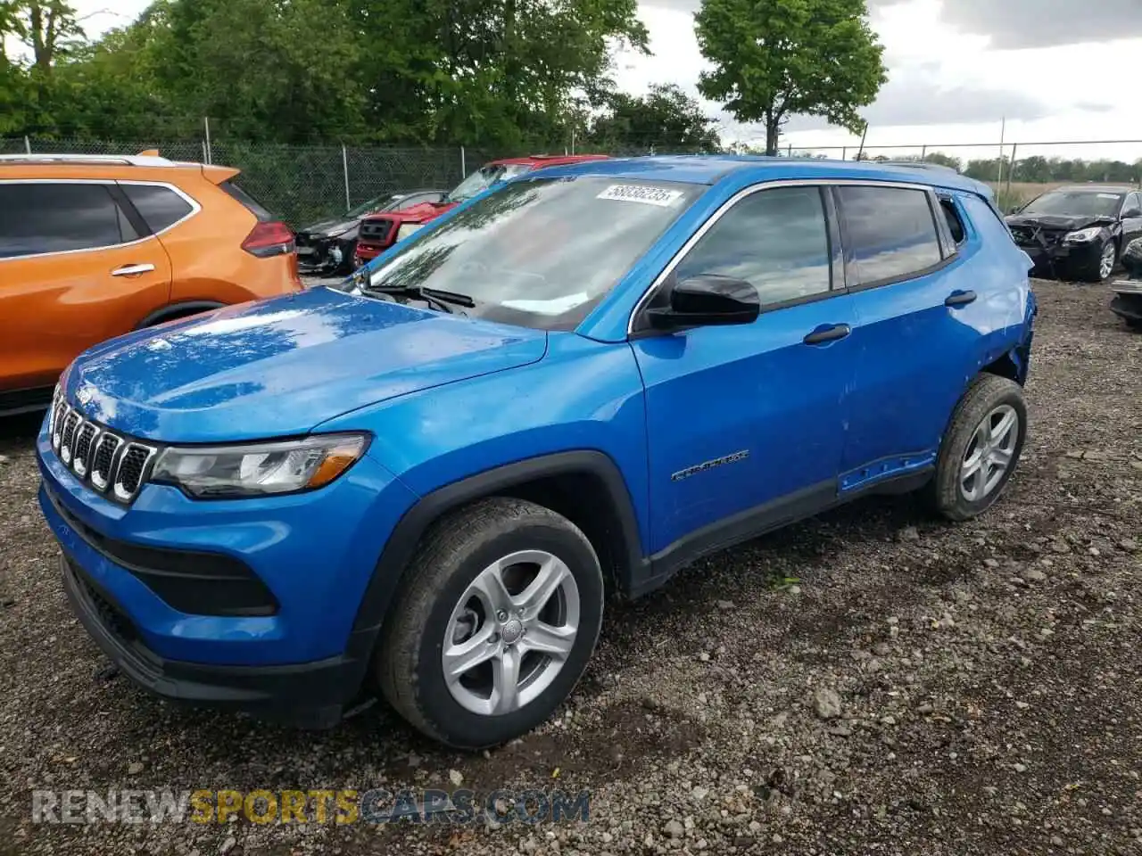 1 Photograph of a damaged car 3C4NJDAN5RT576865 JEEP COMPASS 2024