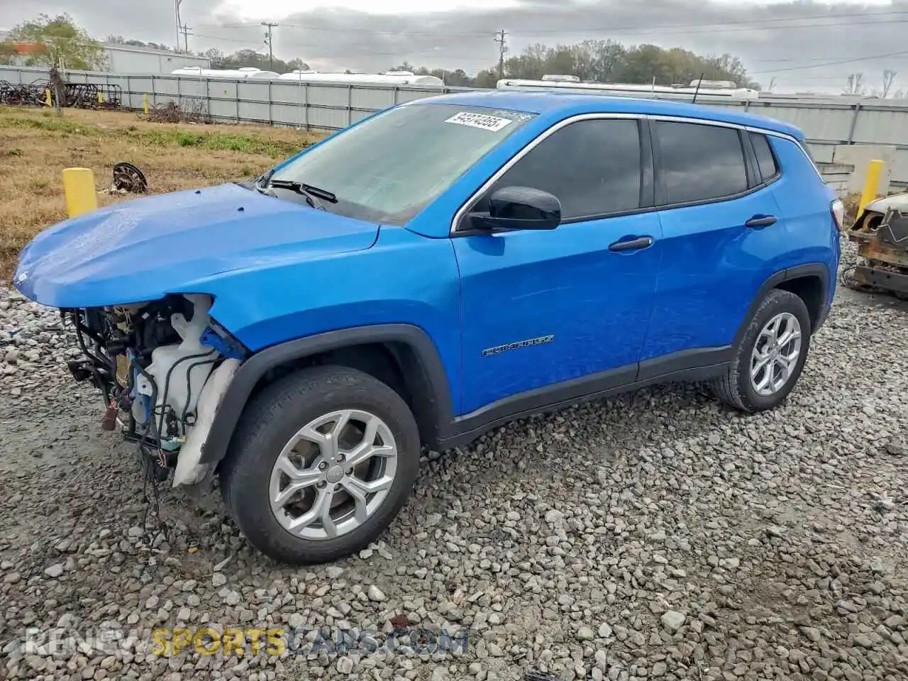 1 Photograph of a damaged car 3C4NJDAN7RT132614 JEEP COMPASS 2024