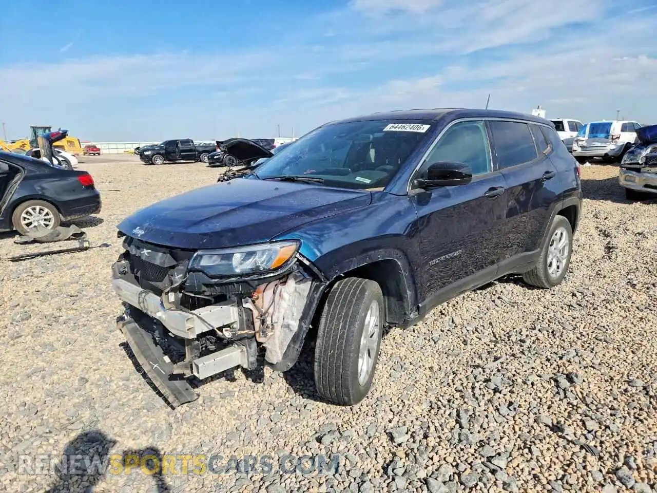 1 Photograph of a damaged car 3C4NJDAN8RT165363 JEEP COMPASS 2024
