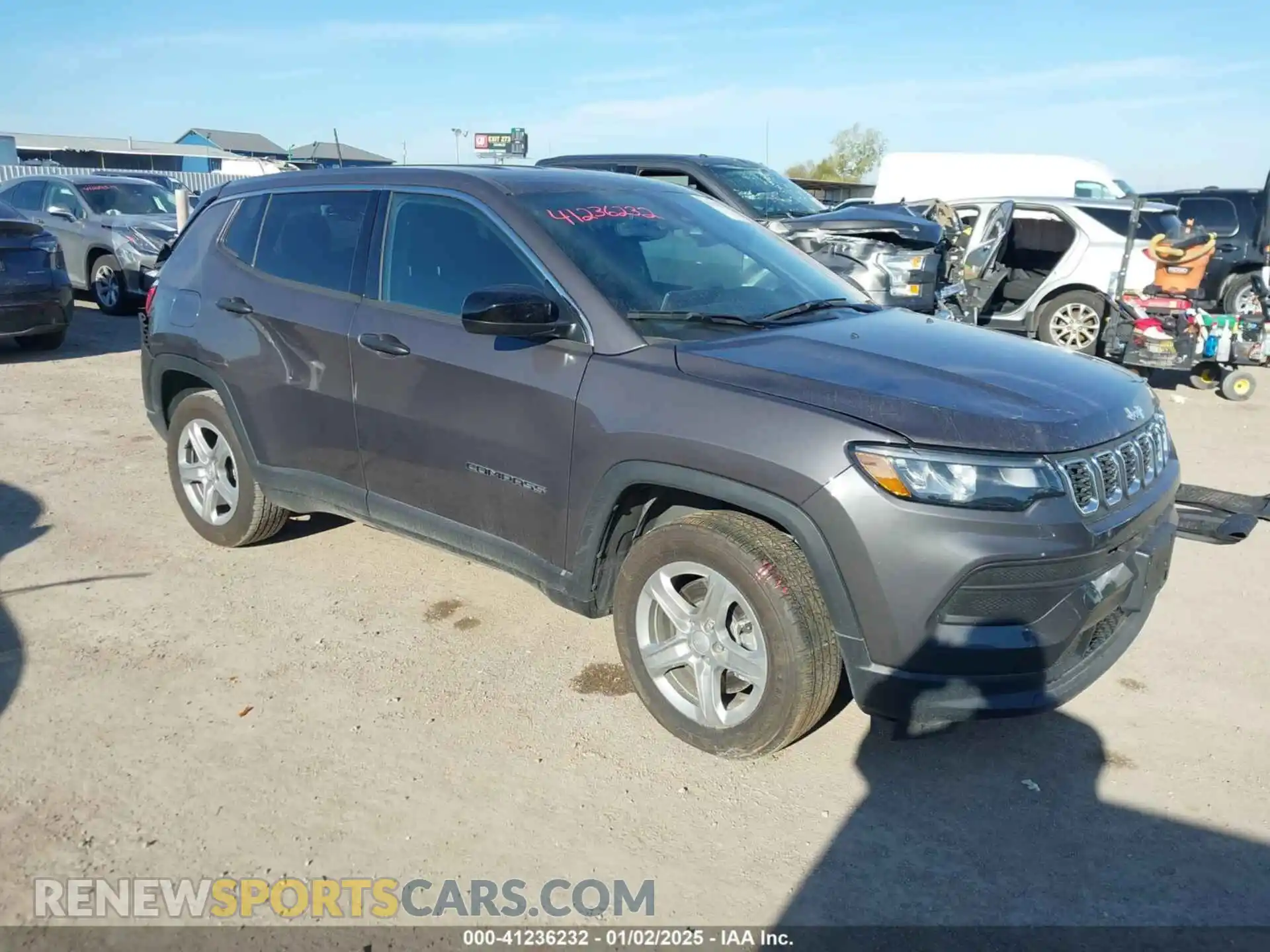 1 Photograph of a damaged car 3C4NJDANXRT121722 JEEP COMPASS 2024