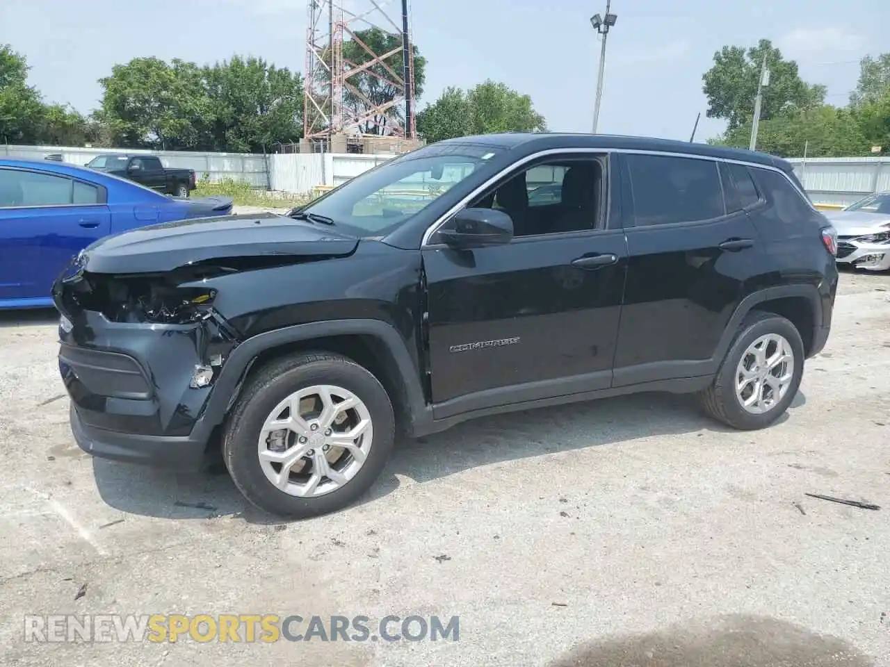 1 Photograph of a damaged car 3C4NJDANXRT135703 JEEP COMPASS 2024