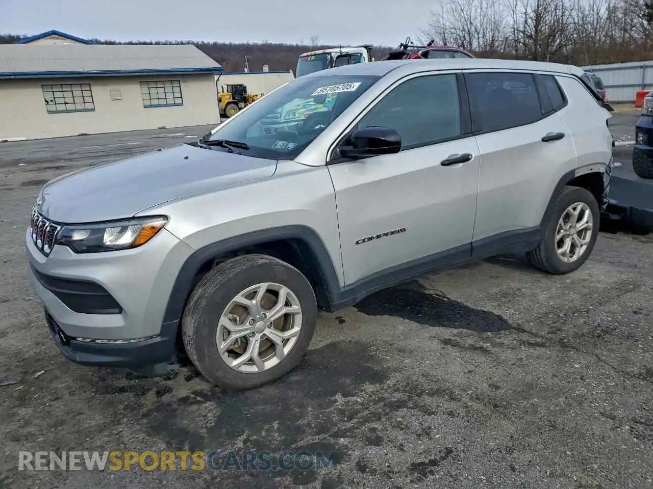 1 Photograph of a damaged car 3C4NJDANXRT136804 JEEP COMPASS 2024