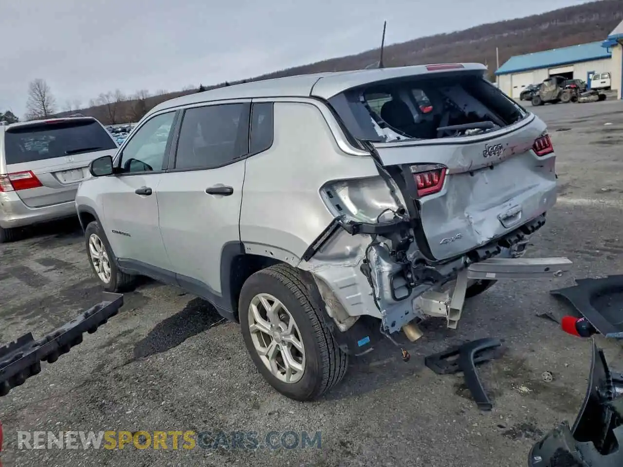 2 Photograph of a damaged car 3C4NJDANXRT136804 JEEP COMPASS 2024