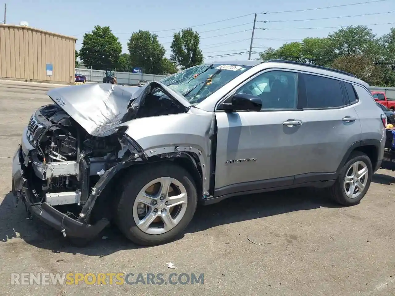1 Photograph of a damaged car 3C4NJDBN0RT596696 JEEP COMPASS 2024