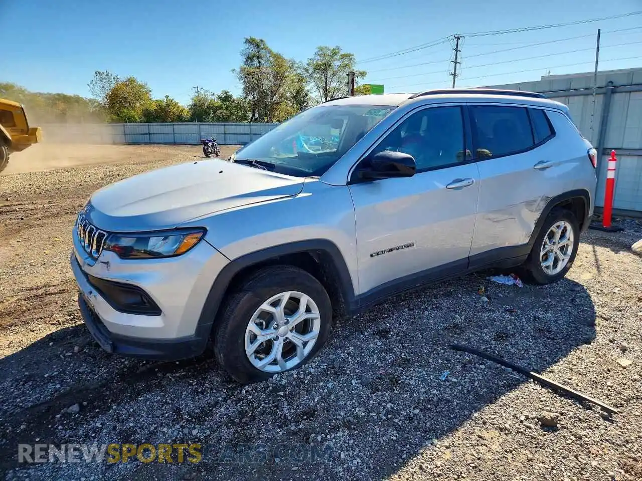 1 Photograph of a damaged car 3C4NJDBN1RT110560 JEEP COMPASS 2024