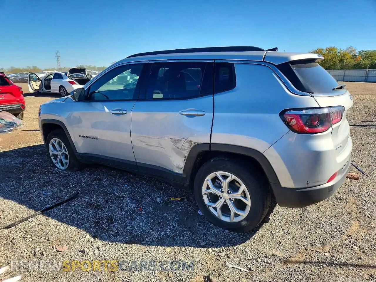 2 Photograph of a damaged car 3C4NJDBN1RT110560 JEEP COMPASS 2024