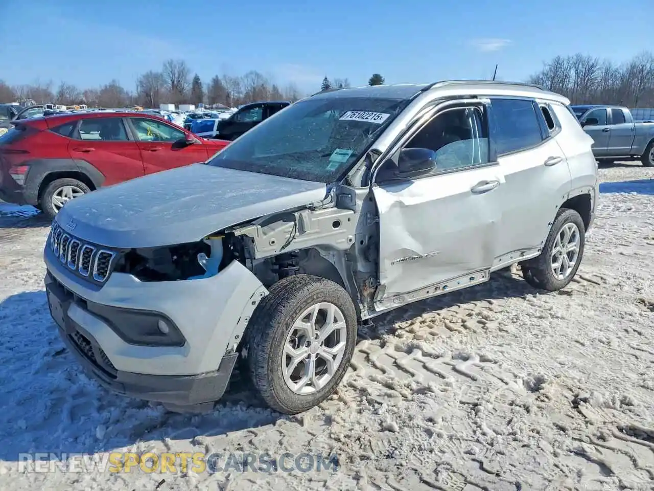 1 Photograph of a damaged car 3C4NJDBN2RT107778 JEEP COMPASS 2024