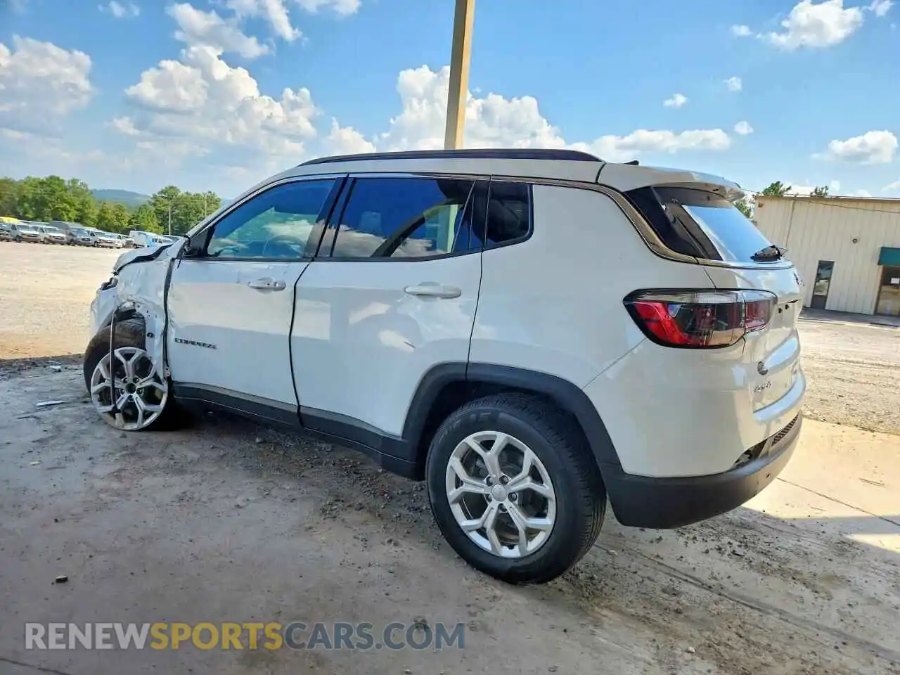 2 fotografías del automóvil dañado 3C4NJDBN2RT118943 JEEP COMPASS 2024