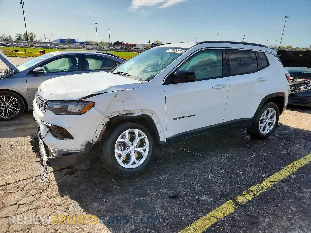 1 Photograph of a damaged car 3C4NJDBN2RT158276 JEEP COMPASS 2024