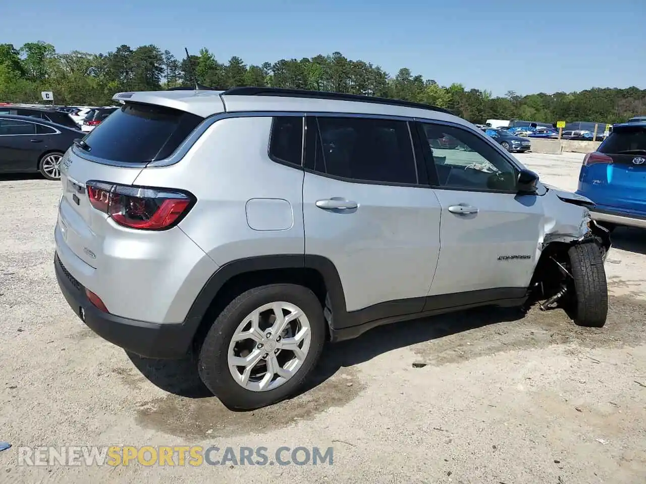 3 Photograph of a damaged car 3C4NJDBN3RT110950 JEEP COMPASS 2024