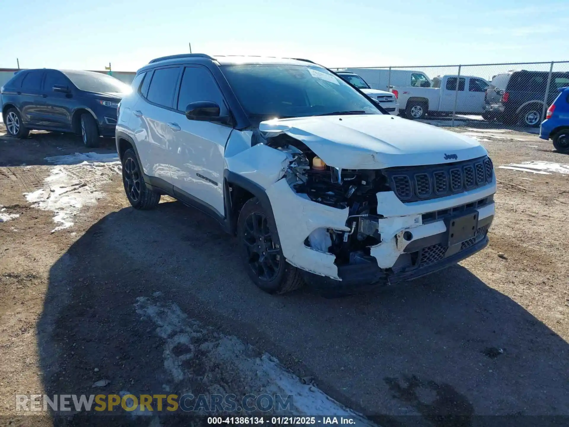 1 Photograph of a damaged car 3C4NJDBN3RT127571 JEEP COMPASS 2024