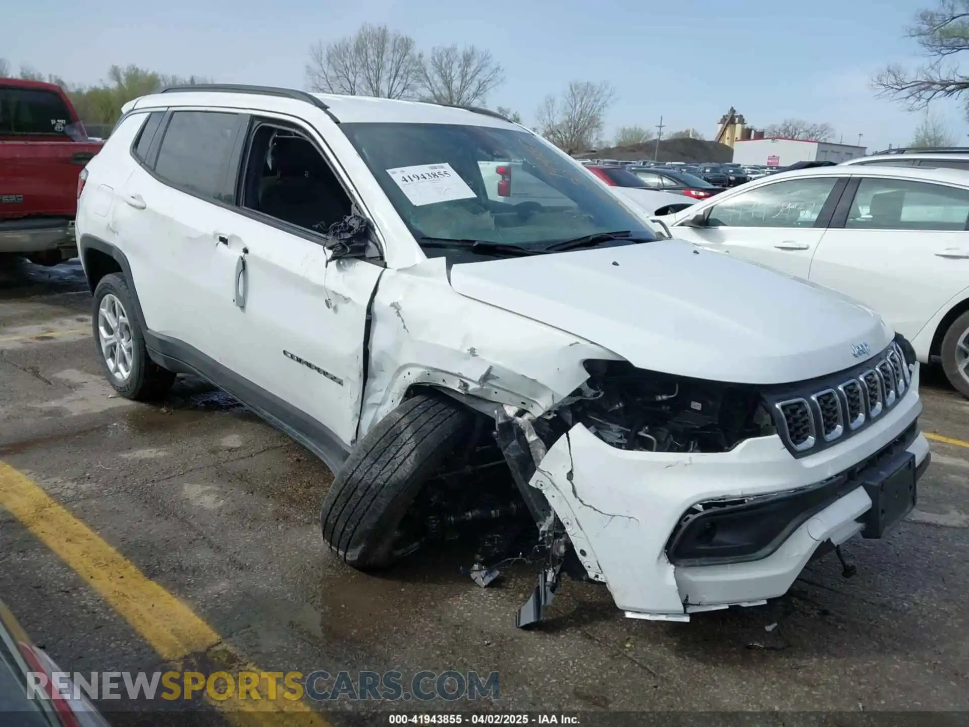1 Photograph of a damaged car 3C4NJDBN3RT154432 JEEP COMPASS 2024