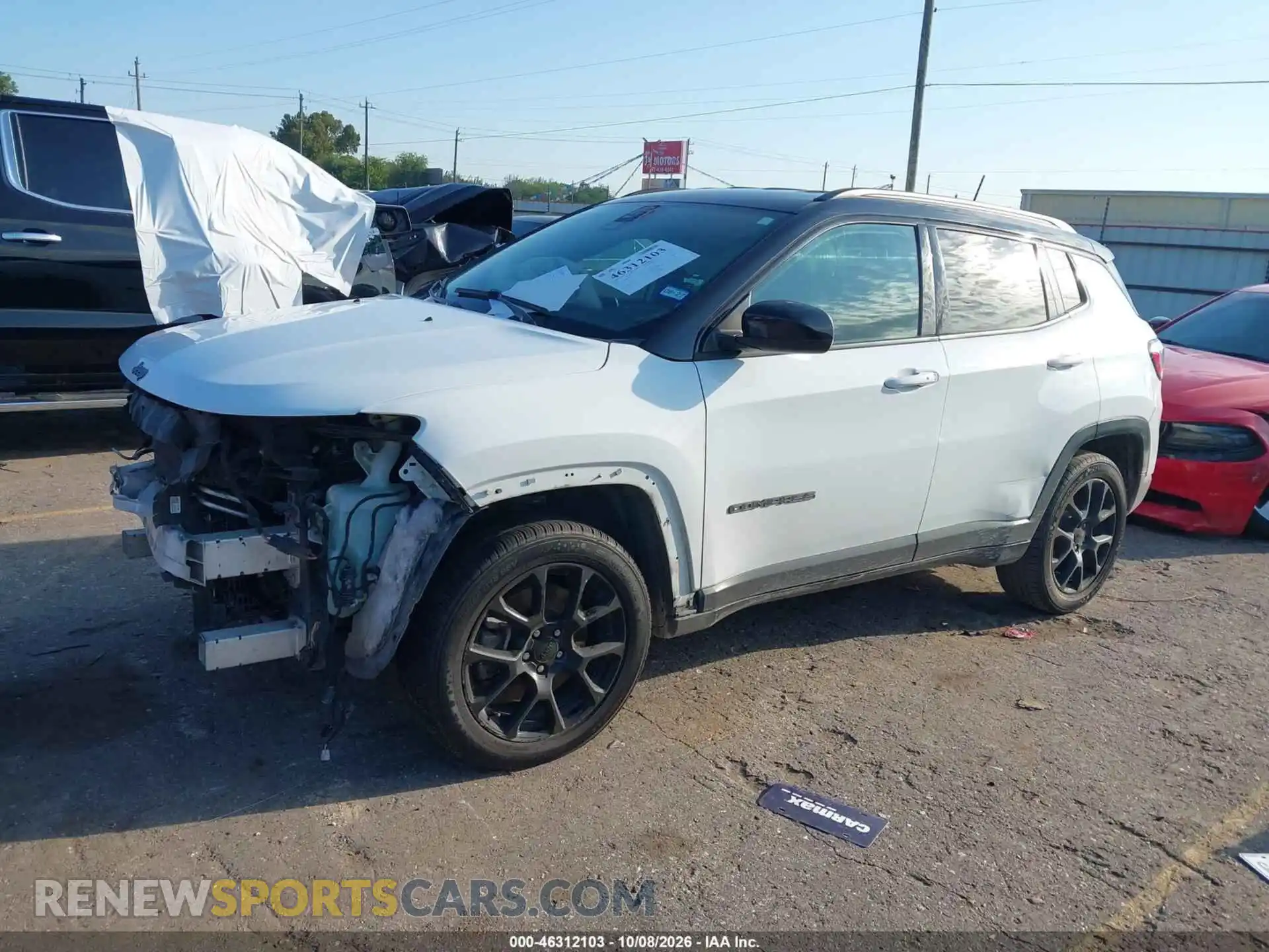 2 fotografías del automóvil dañado 3C4NJDBN4RT151703 JEEP COMPASS 2024