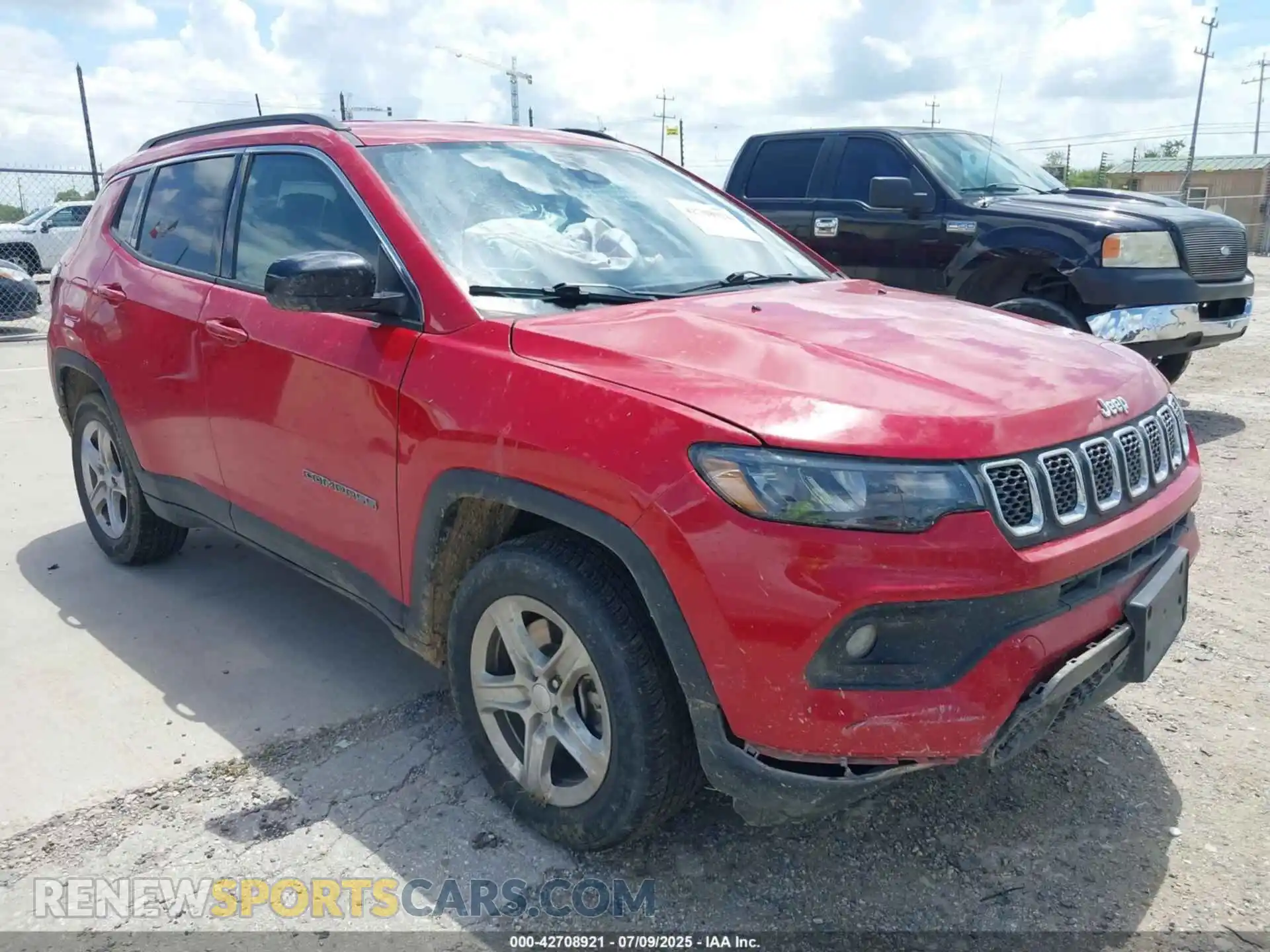 1 Photograph of a damaged car 3C4NJDBN4RT604668 JEEP COMPASS 2024