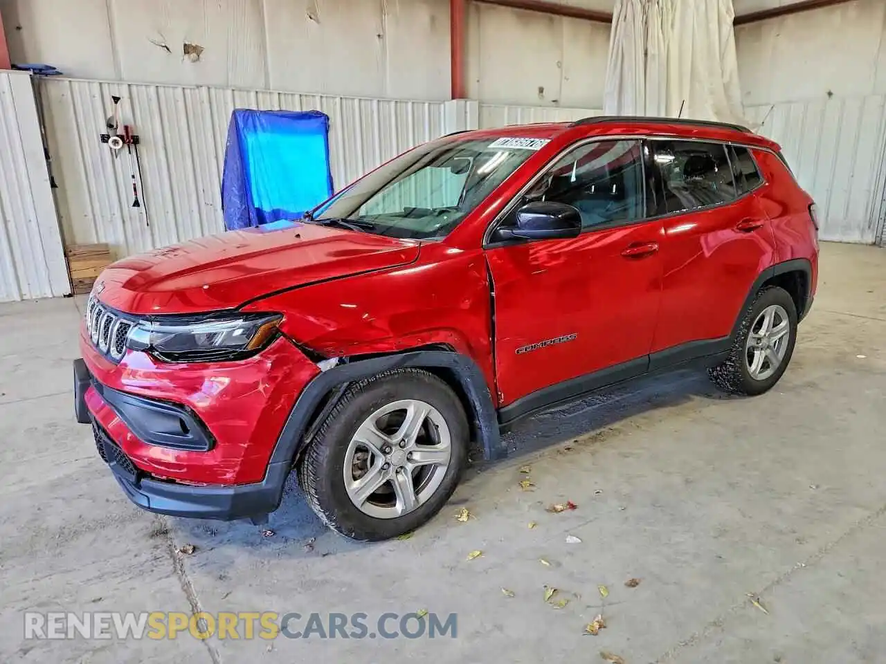 1 Photograph of a damaged car 3C4NJDBN4RT607120 JEEP COMPASS 2024